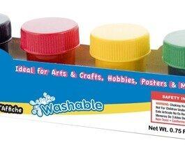 Basic Washable Poster Paint 6 pk.