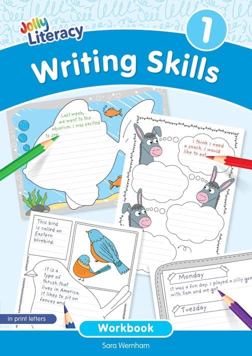 Jolly Literacy Writing Skills Workbook 1 (in print letters)