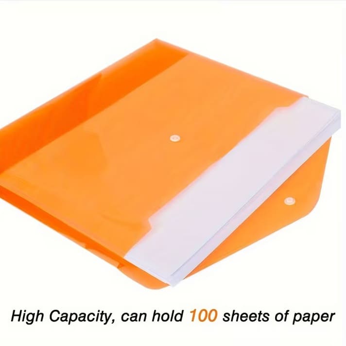 File Bag with Button Closure