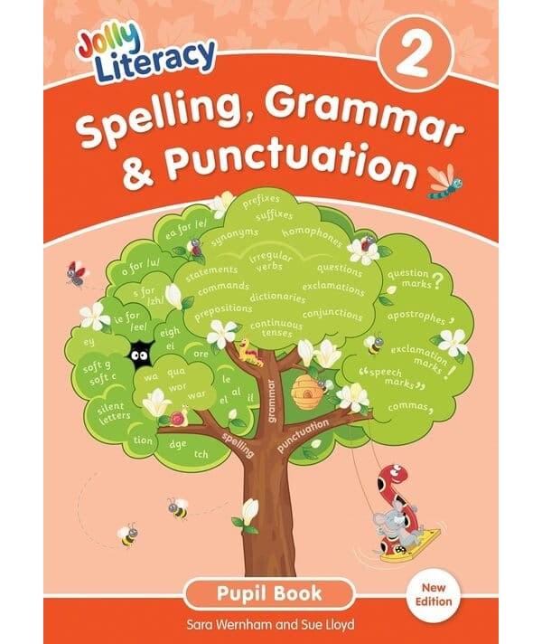 Jolly Literacy Spelling, Grammar & Punctuation Pupil Book 2 - In Precursive Letters